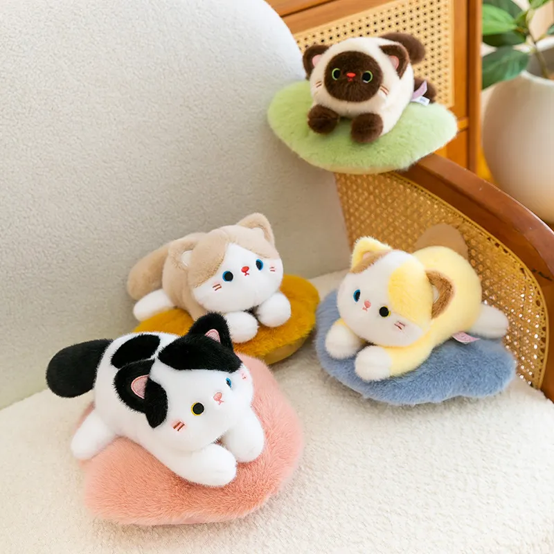 Cute Purring Cat Plush Toy – Soft Kitten Stuffed Animal, Huggable Companion Pillow & Birthday Gift for Girls and Best Friends